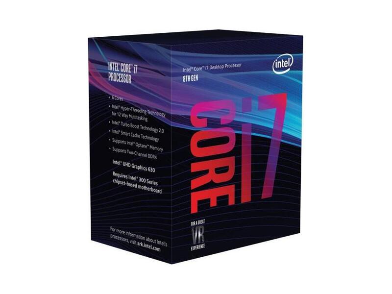 BX80684I78700  CPU Intel Core i7-8700 (3.20GHz, 12M Cache, 6 Cores, HT) Box
