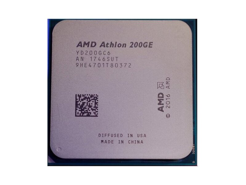 YD200GC6FBBOX  AMD CPU Desktop Athlon 200GE 2C/ 4T (3.2GHz, 5MB, 35W, AM4) Box, Radeon Vega Graphics 1