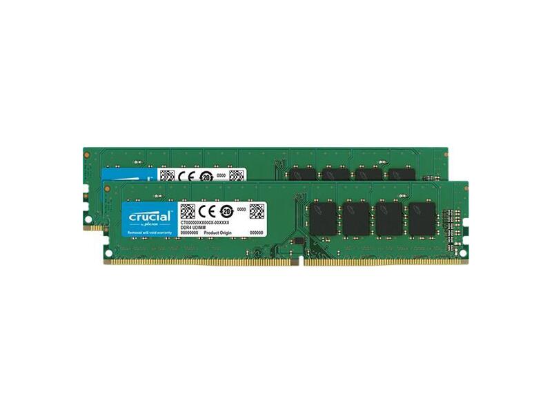 CT2K16G4DFD824A  Crucial DDR4 32GB Kit (2 x 16GB) 2400 MT/ s (PC4-19200) CL17 DRx8 Unbuffered NON-ECC