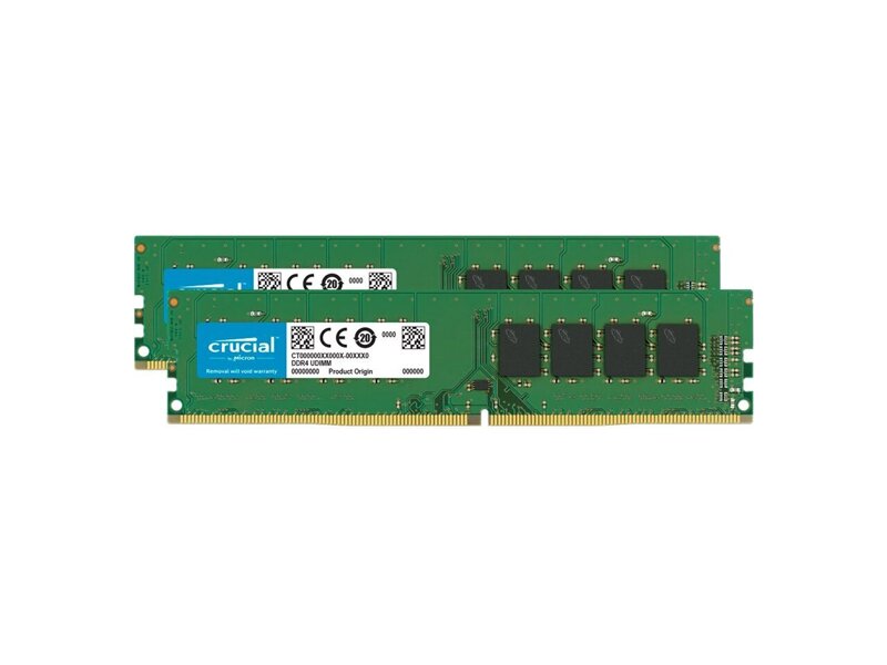 CT2K16G4DFRA32A  Crucial DDR4 32GB Kit (16GBx2) 3200MHz (PC4-25600) CL22 Unbuffered DIMM 288pin