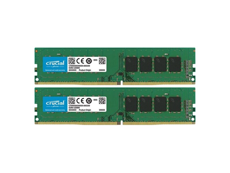 CT2K8G4DFRA32A  Crucial DDR4 16GB Kit (8GBx2) 3200MHz (PC4-25600) CL22 Unbuffered DIMM 288pin 1