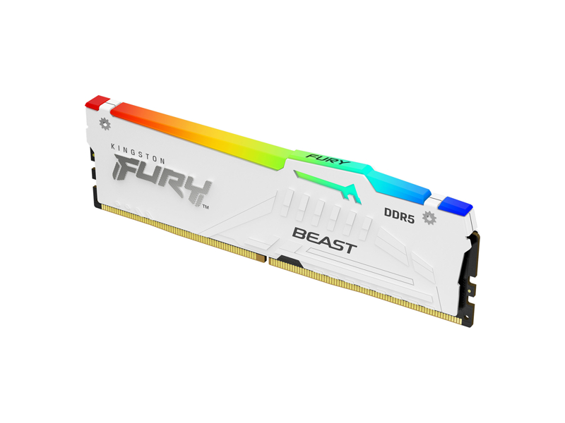KF552C36BWEA-32  Kingston DIMM DDR5 32GB 5200 MHz (PC5-41600) Fury Beast White Expo RGB RTL Gaming 1.25V