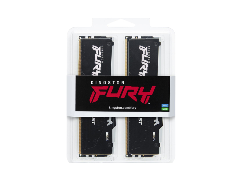 KF556C36BBEK2-128  Kingston DIMM DDR5 128GB Kit 2x64GB 5600 MHz (PC5-44800) FURY Beast Black