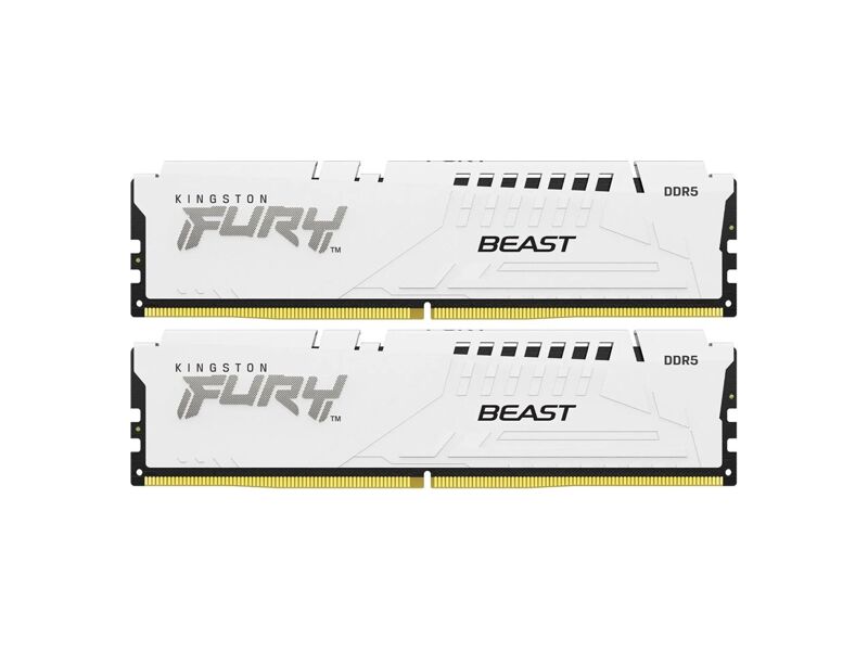 KF556C36BWEK2-32  Kingston DDR5 DIMM 32GB Kit( 2x16GB) 5600MHz (PC5-44800) Fury Beast White 1.25V