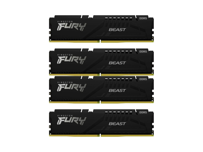 KF556C40BBK4/128  Kingston DIMM DDR5 128GB Kit(4x32GB) 5600MYz(PC5-44800) FURY Beast Black XMP