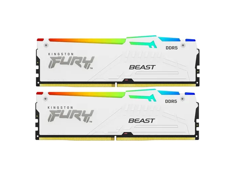 KF560C30BWEAK2-32  Kingston DIMM DDR5 32GB 6000 MHz (PC5-48000) FURY Beast White RGB EXPO 1.4V