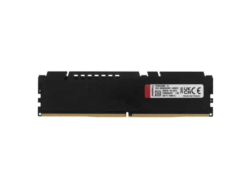 KF560C36BBE-16  Kingston DDR5 16GB 6000MHz KF560C36BBE-16 Fury Beast Black RTL Gaming PC5-48000 CL36 DIMM 288-pin 1.35В dual rank с радиатором Ret