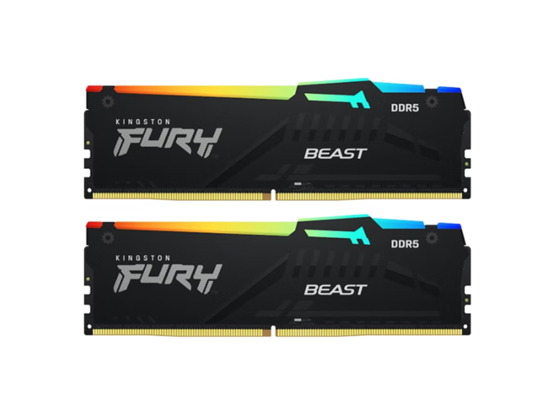 KF560C36BBE2AK2-32  Kingston DIMM DDR5 32GB Kit(2x16GB) 6000MHz(PC5-48000) Furu Beast RGB 1.35V