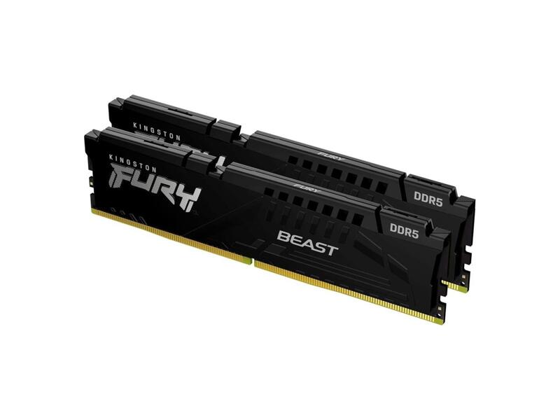 KF560C36BBE2K2-32  Kingston DIMM DDR5 32GB Kit(2x16GB) 26000MHz(PC5-20800) Fury Beast Black