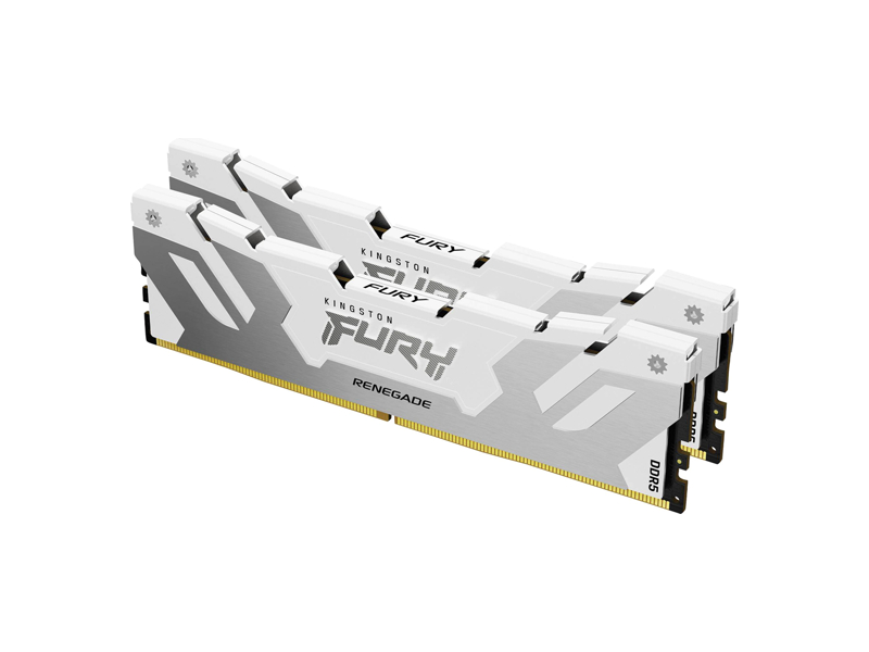 KF580C38RWK2-32  Kingston DIMM DDR5 32GB Kit 2x16 8000 MHz (PC5-64000) CL38 FURY Renegade White XMP