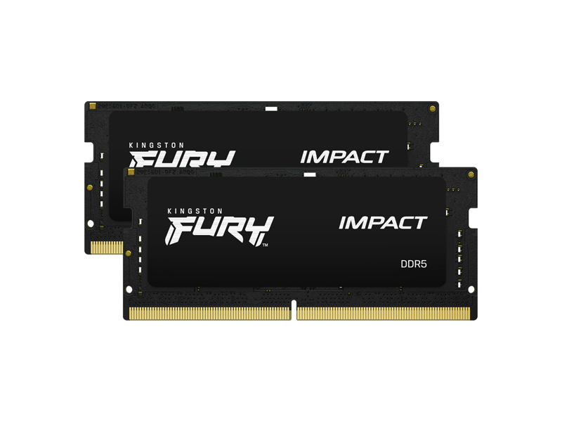 KF548S38IBK2-16  Kingston SODIMM DDR5 16GB Kit 2x8GB 4800 MHz (PC5-38400) FURY Impact PnP 1.1V