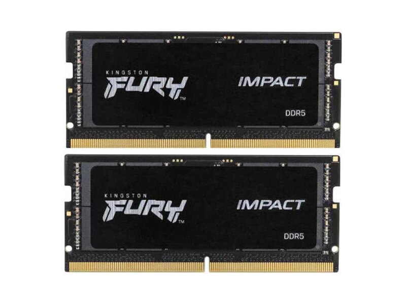 KF548S38IBK2-64  Kingston SODIMM DDR5 64GB Kit(2x32GB) 4800MHz(PC5-38400) FURY Impact PnP