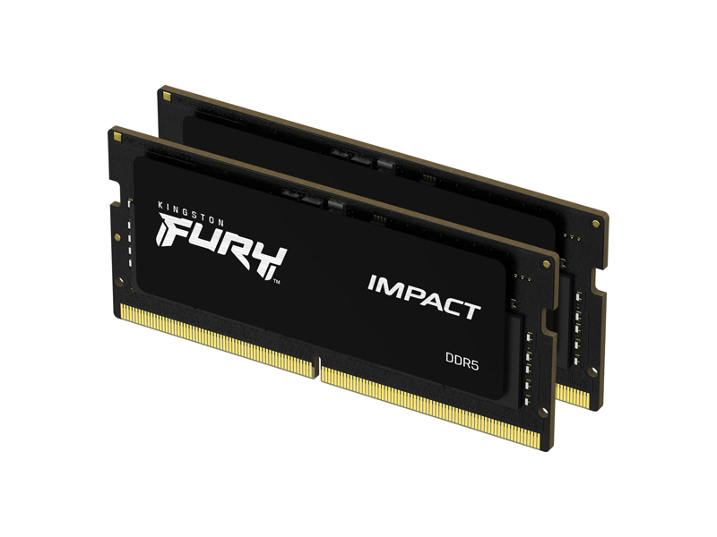 KF560S38IBK2-32 Kingston SO-DIMM DDR5 32Gb Kit (2x16GB) 6000MHz( PC5-48000) Fury Impact 1.35V