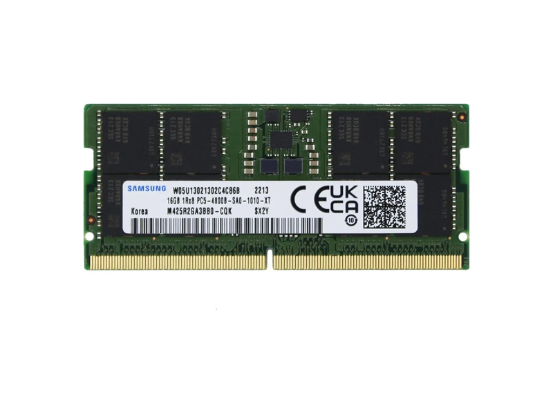 M425R2GA3BB0-CQK  DDR5 Samsung 16GB 4800MHz PC5-38400 CL40 SO-DIMM 288-pin 1.1В dual rank