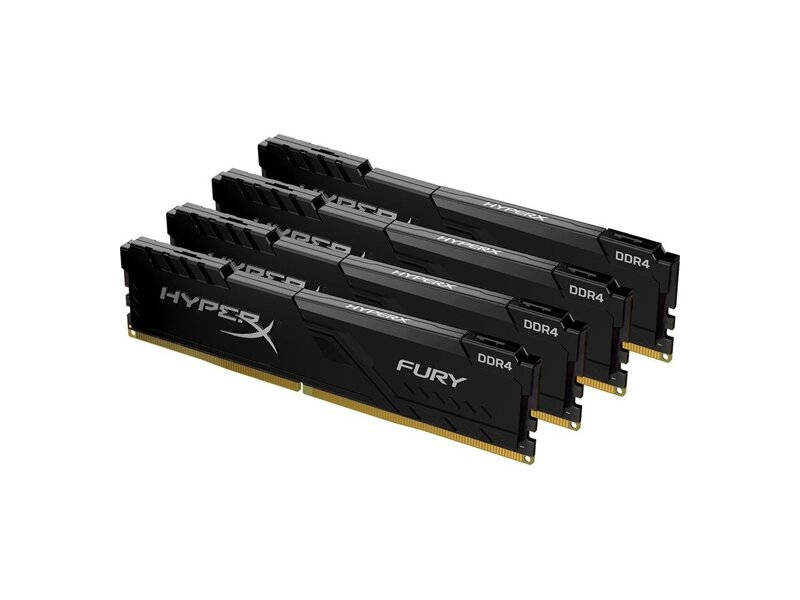 HX424C15FB4K4/64  Kingston DDR4 64GB 2400MHz CL15 DIMM (Kit of 4) HyperX FURY Black 2