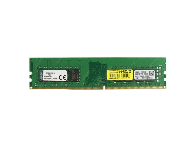 KVR24N17D8/16  Kingston DDR4 16GB 2400MHz (PC4-19200) CL17 DIMM DR x8 1