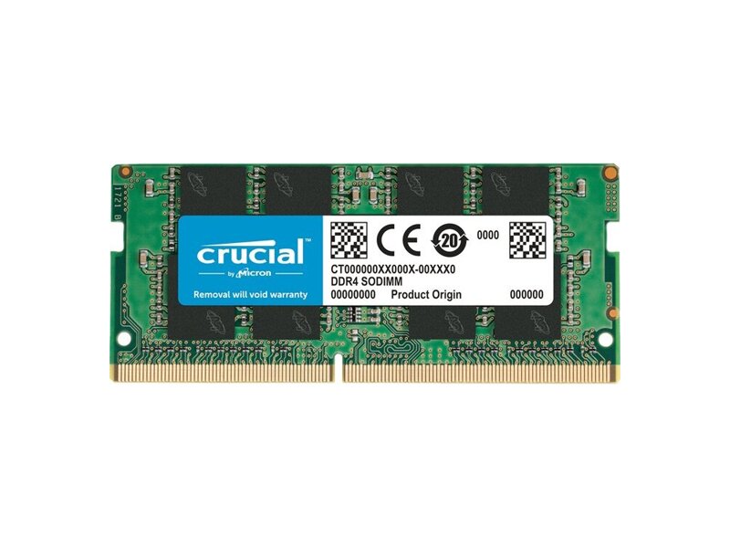 CB16GS2666  Crucial SODIMM DDR4 16Gb 2666MHz (PC4-21300) CL19 260-pin 1.2В OEM dual rank