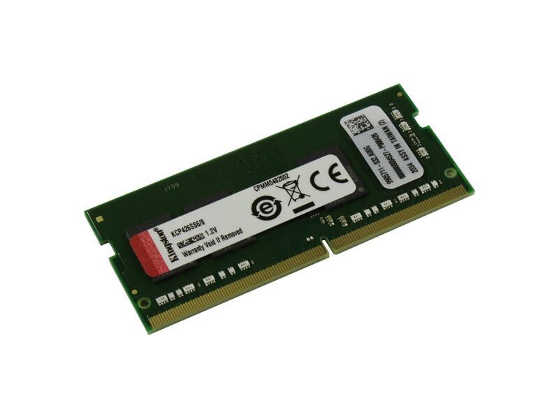 KCP426SS6/8  Kingston SODIMM DDR4 8GB 2666MHz Non-ECC CL19 1RX16 1.2V 260-pin 16Gbit