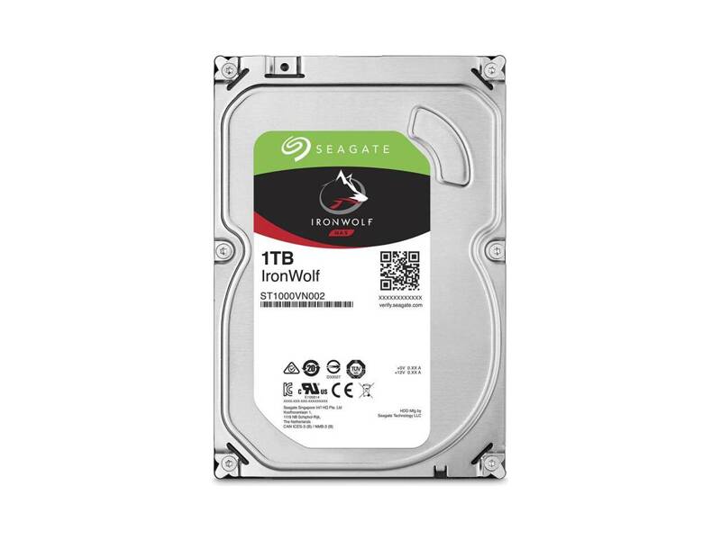 ST1000VN002  HDD Seagate Ironwolf NAS ST1000VN002 (3.5'', 1TB, 64Mb, 5900rpm, SATA6G) 0
