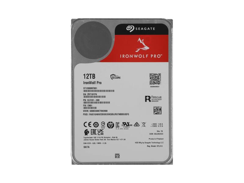 ST12000NT001  HDD Seagate NAS Ironwolf Pro 12TB 3.5'' SATA 6G 7200rpm 256MB