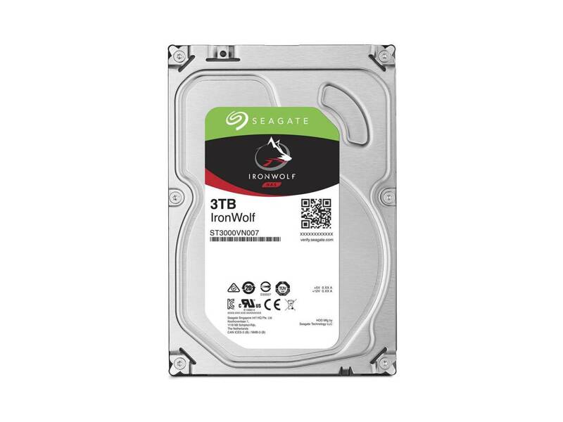 ST3000VN007  HDD Seagate Ironwolf NAS ST3000VN007 (3.5'', 3TB, 64Mb, 5900rpm, SATA6G)