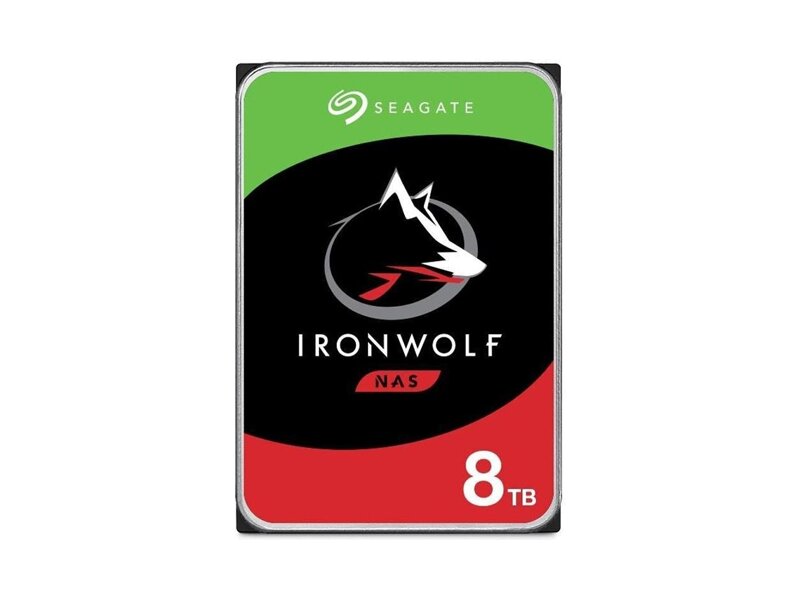 ST8000VN004  HDD Seagate IronWolf NAS ST8000VN004 (3.5'', 8TB, 256Mb, 7200rpm, SATA6G)