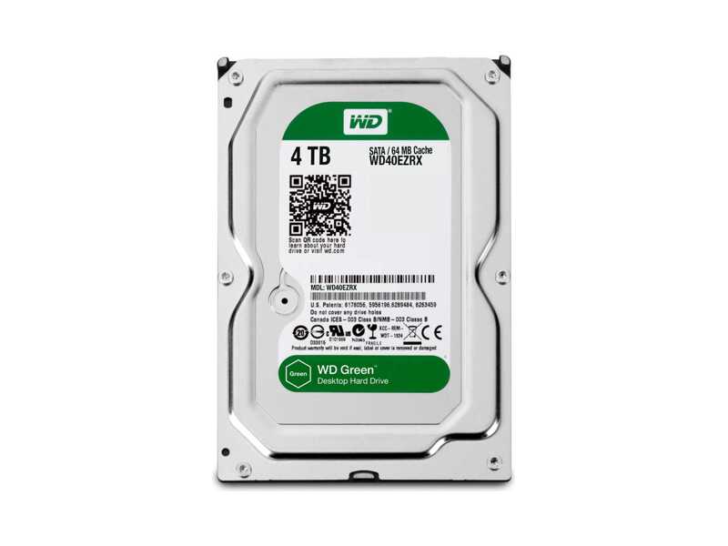 WD40EZRX  HDD WD Green WD40EZRX (3.5'', 4TB, 64MB, IntelliPower, SATA6G)