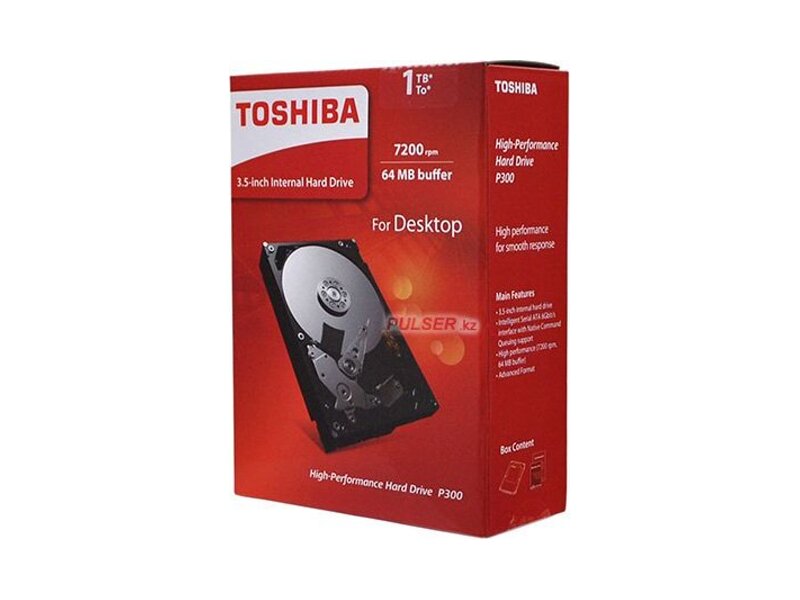 HDWD110EZSTA  HDD Desktop Toshiba HDWD110EZSTA P300 (3.5'', 1TB, 64Mb, 7200rpm, SATA6G) Retail