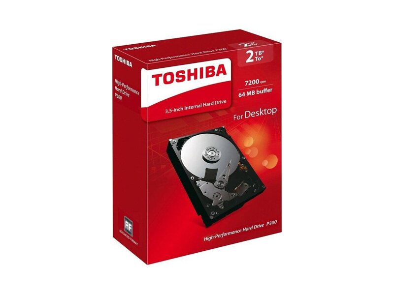 HDWD120EZSTA  HDD Desktop Toshiba HDWD120EZSTA P300 (3.5'', 2TB, 64Mb, 7200rpm, SATA6G) Retail