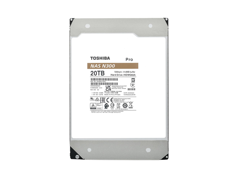 HDWG62AXZSTB  HDD Toshiba N300 NAS PRO 20TB 3.5'' SATA 6G 7200rpm 512MB