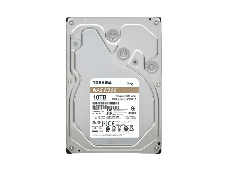 HDWG71AXZSTB  HDD Toshiba N300 NAS PRO 10TB 3.5'' SATA 6G 7200rpm 512MB