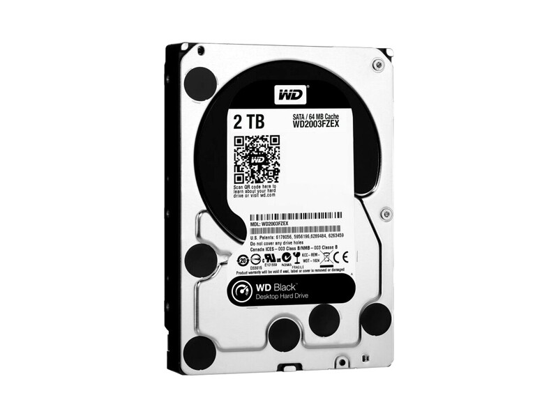 WD2003FZEX-00SRLA0  HDD WD SATA3 2Tb Caviar Black 7200 64Mb