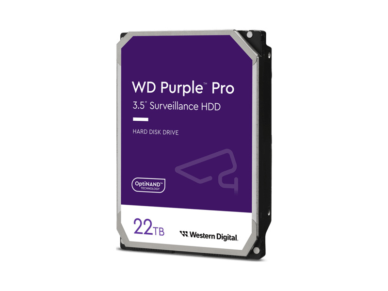 WD221PURP  HDD Western Digital Purple PRO WD181PURP 22TB 3.5'' 7200 RPM 512MB SATA-III All Frame AI для систем видеонаблюдения
