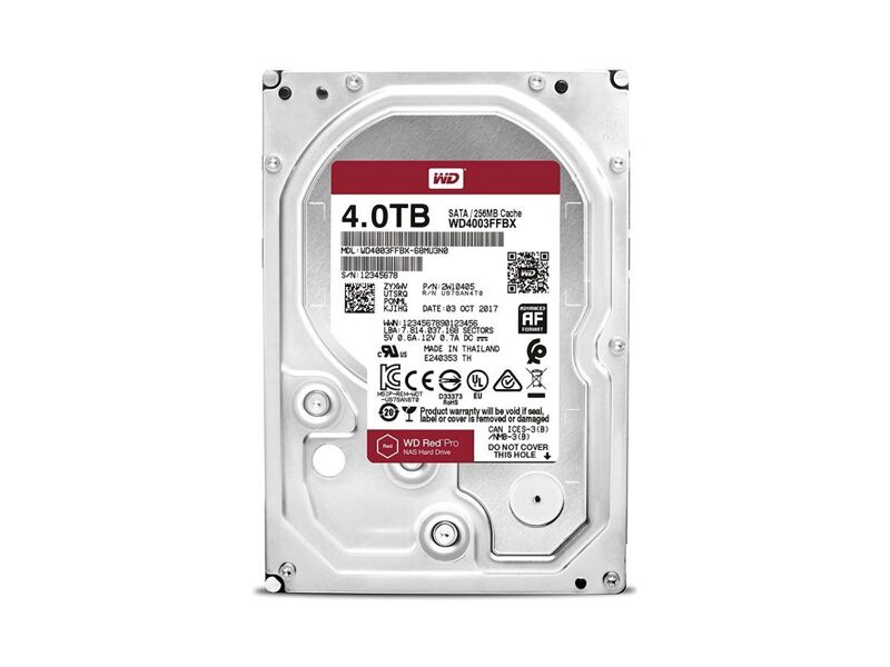 WD4003FFBX  HDD WD RED PRO NAS WD4003FFBX (3.5'', 4TB, 128Mb, 7200rpm, SATA6G)