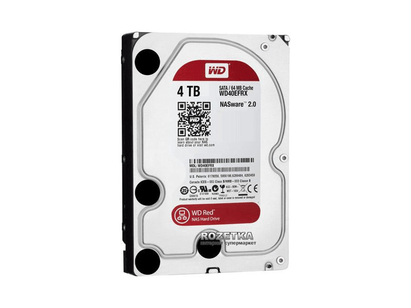 WD40EFRX  HDD WD RED NAS WD40EFRX (3.5'', 4TB, 64Mb, 5400rpm, SATA6G) 0