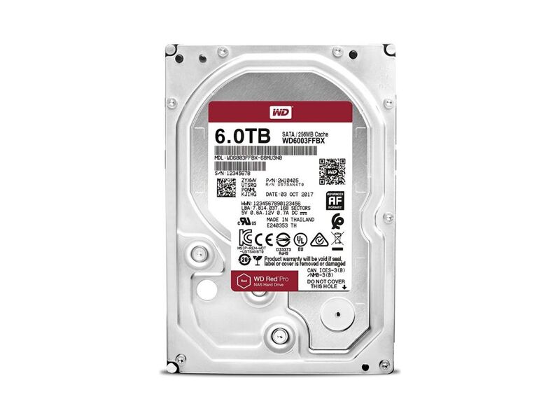 WD6003FFBX  HDD WD RED PRO NAS WD6003FFBX (3.5'', 6TB, 128Mb, 7200rpm, SATA6G) 0
