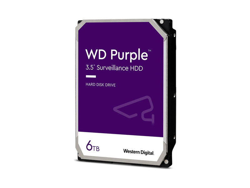 WD62PURX  HDD WD Video PURPLE WD62PURX (3.5'', 6TB, 256Mb, 5400rpm, SATA3)