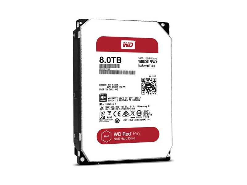 WD8001FFWX  HDD WD RED PRO NAS WD8001FFWX (3.5'', 8TB, 128Mb, 7200rpm, SATA6G) 0