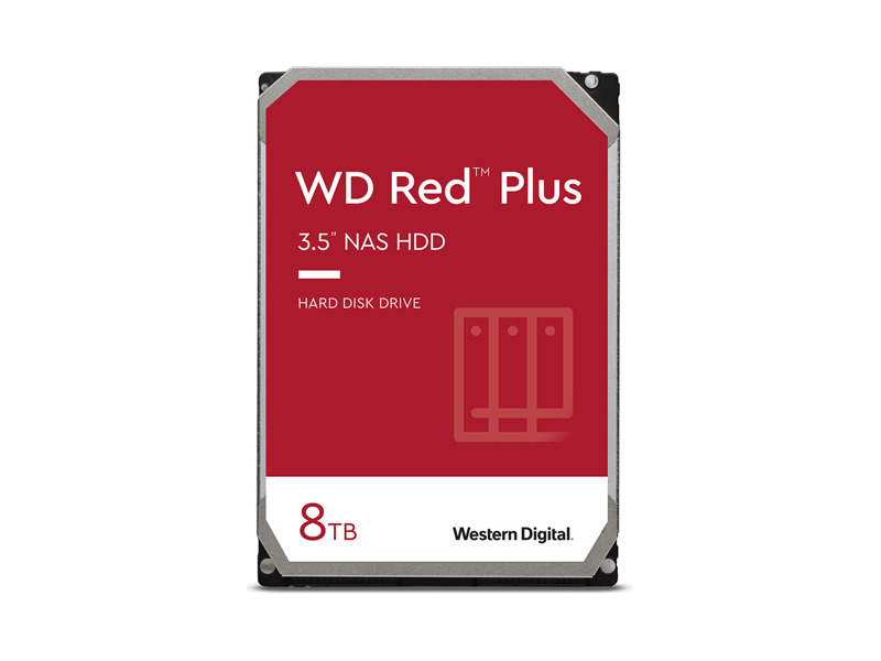 WD80EFZZ  WD 8TB Red Plus™ WD80EFZZ 3, 5'' 7200RPM 256MB (SATA-III) NAS Edition