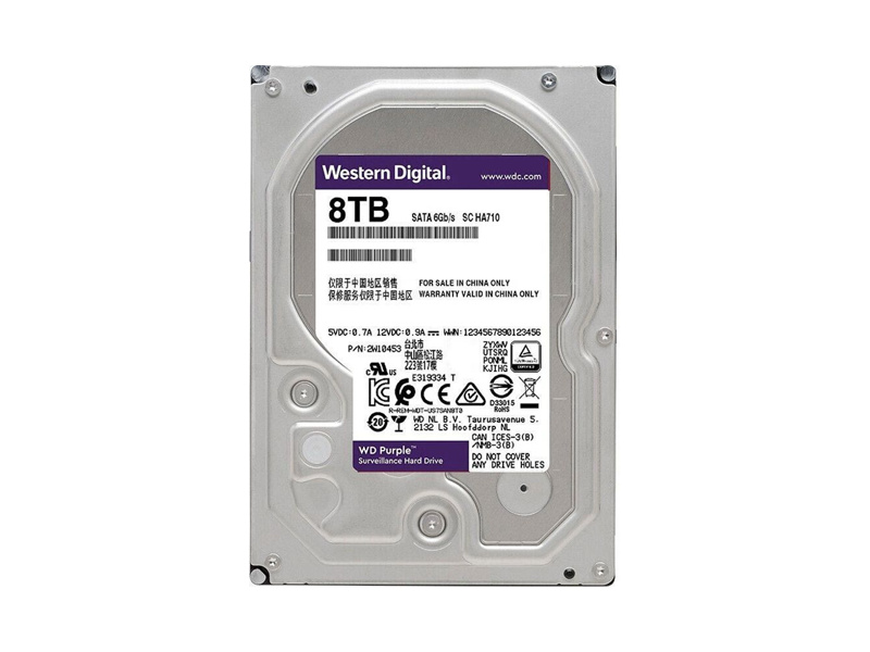 WD84PURU  HDD WD SATA3 8Tb Purple 5640 128Mb