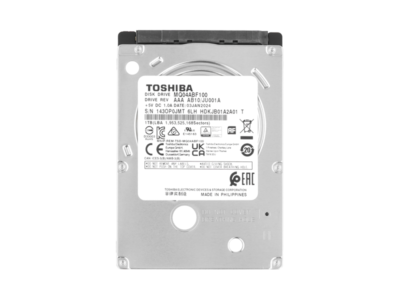 MQ04ABF100R  HDD Toshiba 1TB 2.5'' SATA 6G 5400 128MB