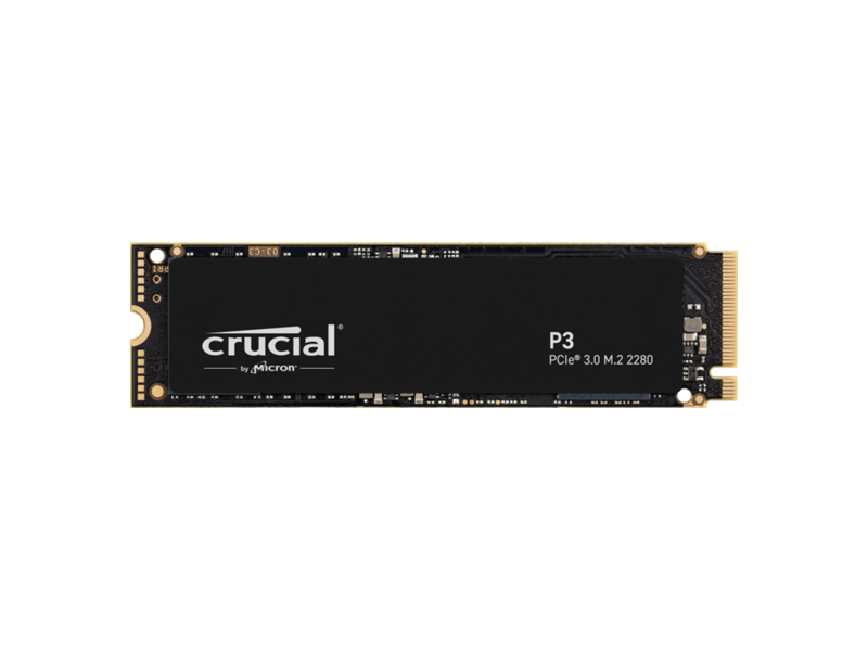 CT2000P3SSD8  Диск Crucial SSD P3, 2000GB, M.2(22x80mm), NVMe, PCIe 3.0 x4, QLC, R/ W 3500/ 3000MB/ s, IOPs н.д./ н.д., TBW 440, DWPD 0.1