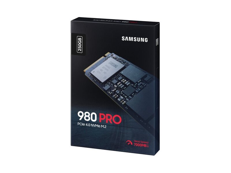 MZ-V8P250B/AM  SSD 250GB Samsung 980 PRO, M.2, PCI-E 4.0 x4, 3D MLC NAND [R/ W - 6400/ 2700 MB/ s] / EU