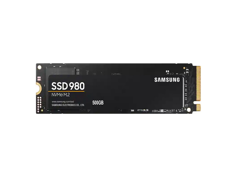 MZ-V8V500B/AM  SSD Samsung M.2 2280 500GB Samsung 980 Client SSD PCIe Gen3x4 with NVMe, 3100/ 2600, IOPS 400/ 470K, MZ-V8V500 MTBF 1.5M, 3D NAND TLC, 300TBW, 0, 33DWPD, RTL 1