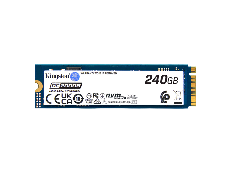 SEDC2000BYM8  SSD Kingston DC2000B 240GB M.2 2280 NVMe PCI-E Gen 4 x4 4500/ 400 MB/ s DWPD 0.4