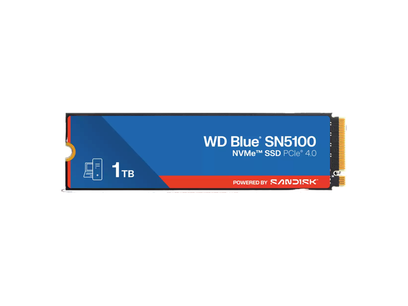 WDS100T5B0E  SSD WD Blue SN5000 1TB M.2 2280 NVMe PCI-E Gen4 x4 5150 MB/ s DWPD 0.3