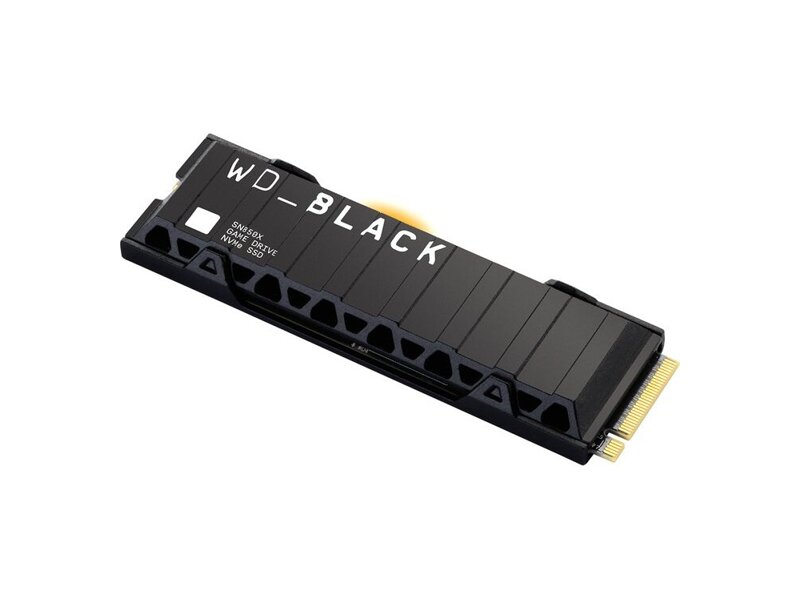 WDS200T2XHE  SSD WD Black SN850X, 2.0TB, M.2 (22x80mm), NVMe, PCIe 4.0 x4, 3D TLC, R/ W 7300/ 6600MB/ s, IOPs 1 200 000/ 1 100 000, TBW 1200, DWPD 0.3, with Heat Spreader