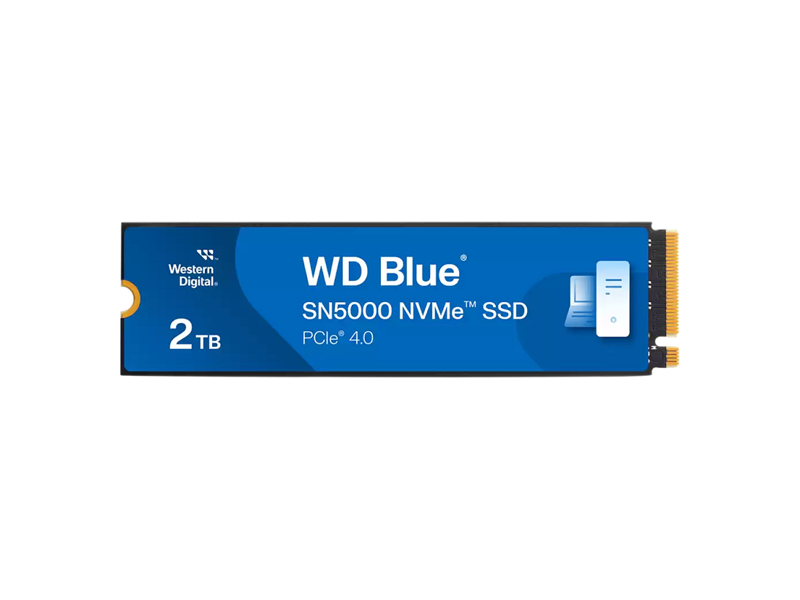 WDS200T4B0E  SSD WD SN5000 2TB M.2 2280 NVMe PCI-E Gen4 x4 5150 MB/ s Blue