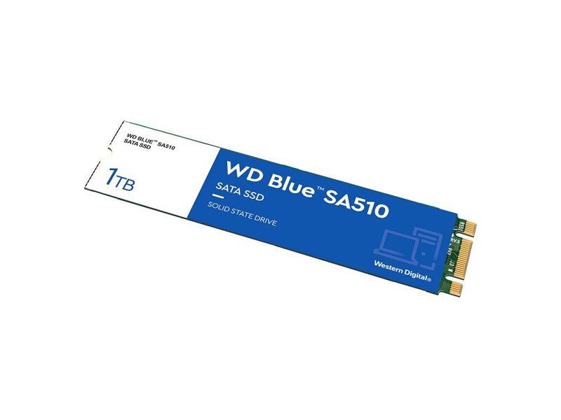 WDS250G3B0B  WD SSD Blue SA510, 250GB, M.2(22x80mm), SATA3, R/ W 550/ 525MB/ s, IOPs 95 000/ 81 000, TBW 100, DWPD 0.2