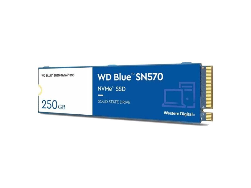 WDS250G3B0C  WD 250GB SSD WD Blue SN570 WDS250G3B0C M2.2280 NVMe PCIe Gen3 8Gb/ s